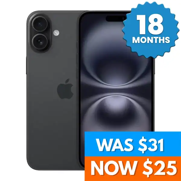 As New Apple iPhone 16 128GB (Black)