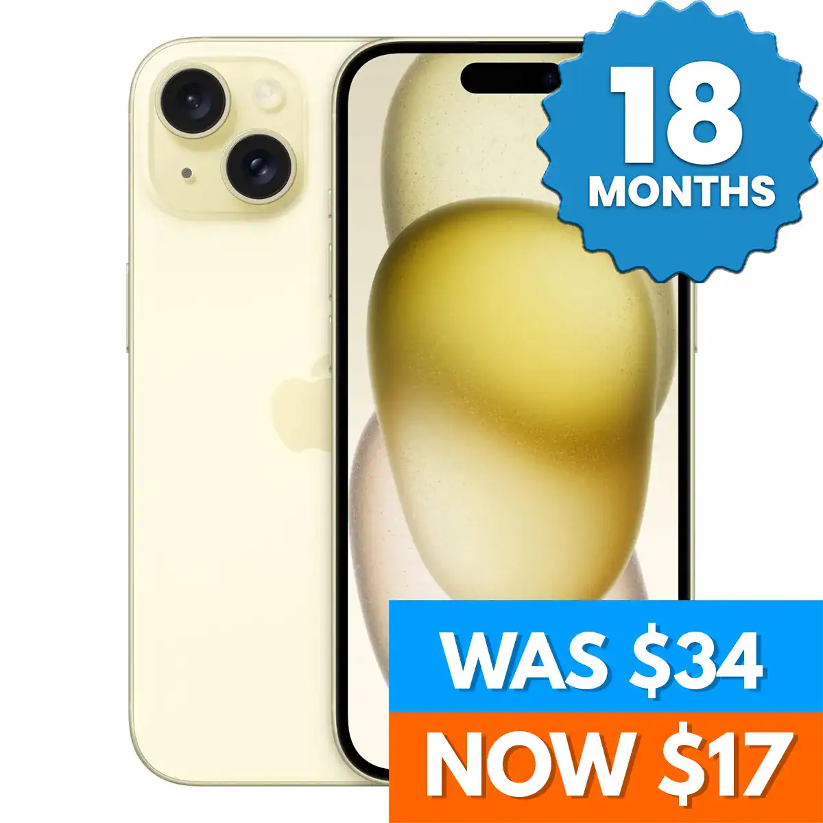 As New iPhone 15 128GB (Yellow)
