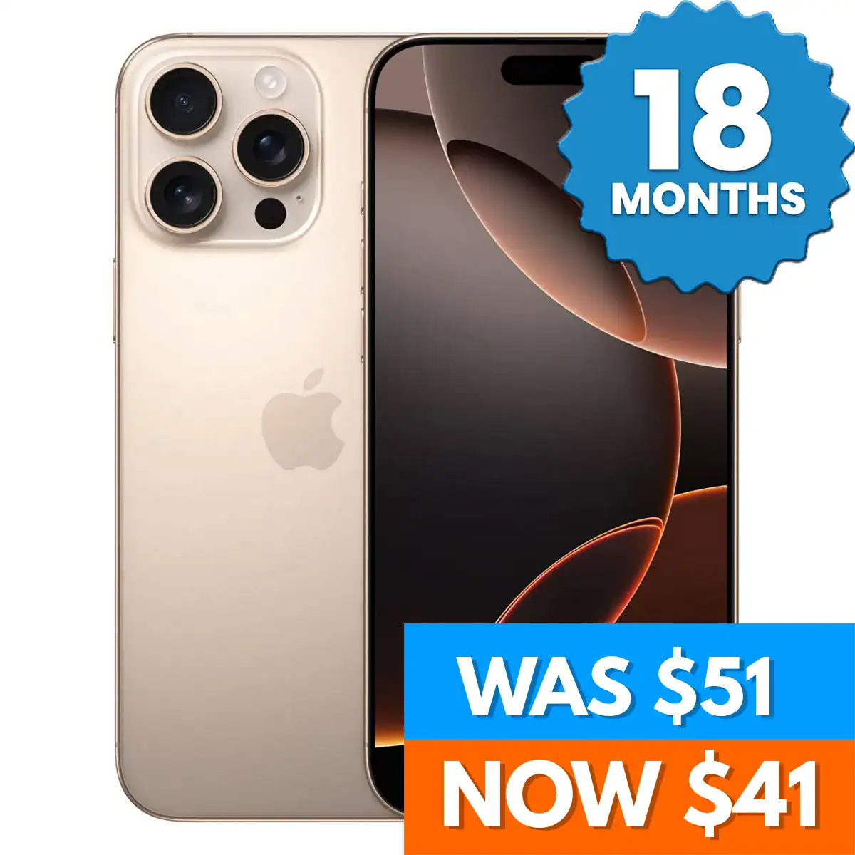 As New iPhone 16 Pro Max 256GB (Desert Titanium)