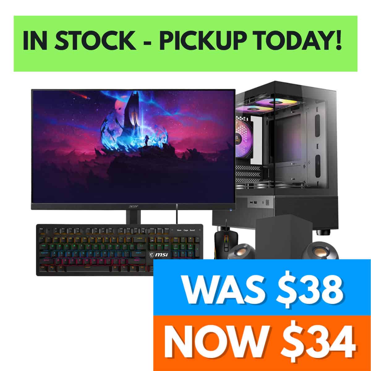 As New Ultimate Value Gaming PC Package