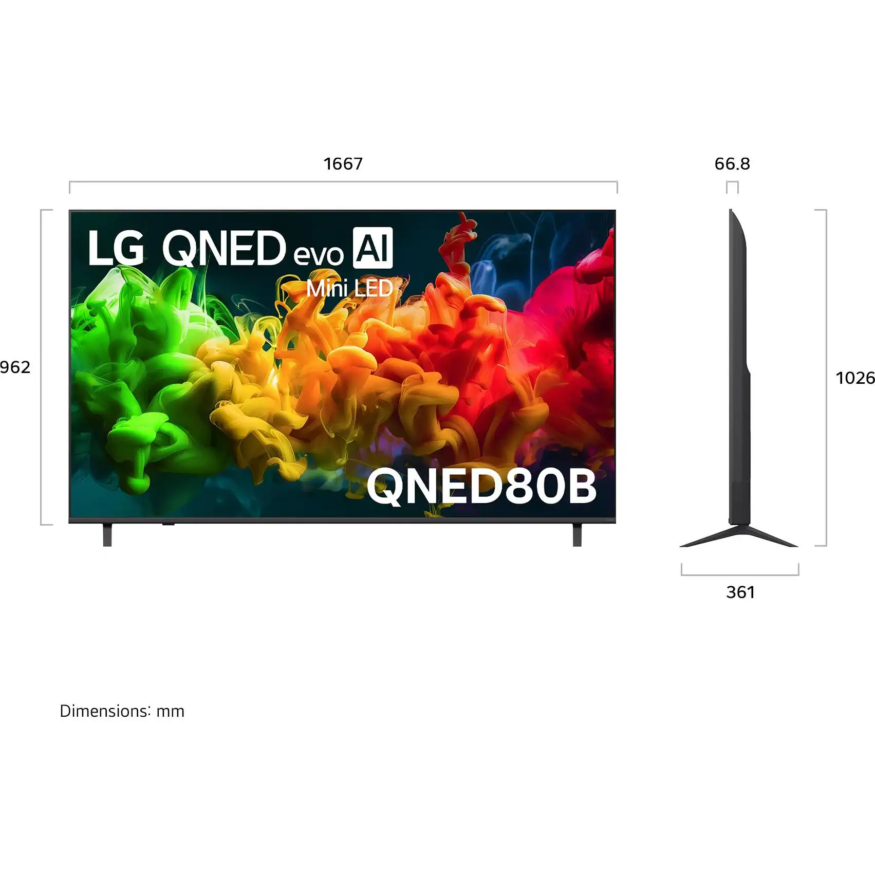 LG 75” Mini LED 4k Smart TV - Image 4
