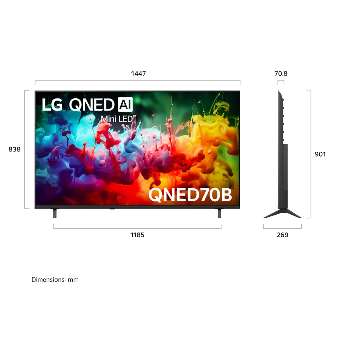 LG 65” Mini LED 4k Smart TV - Image 4