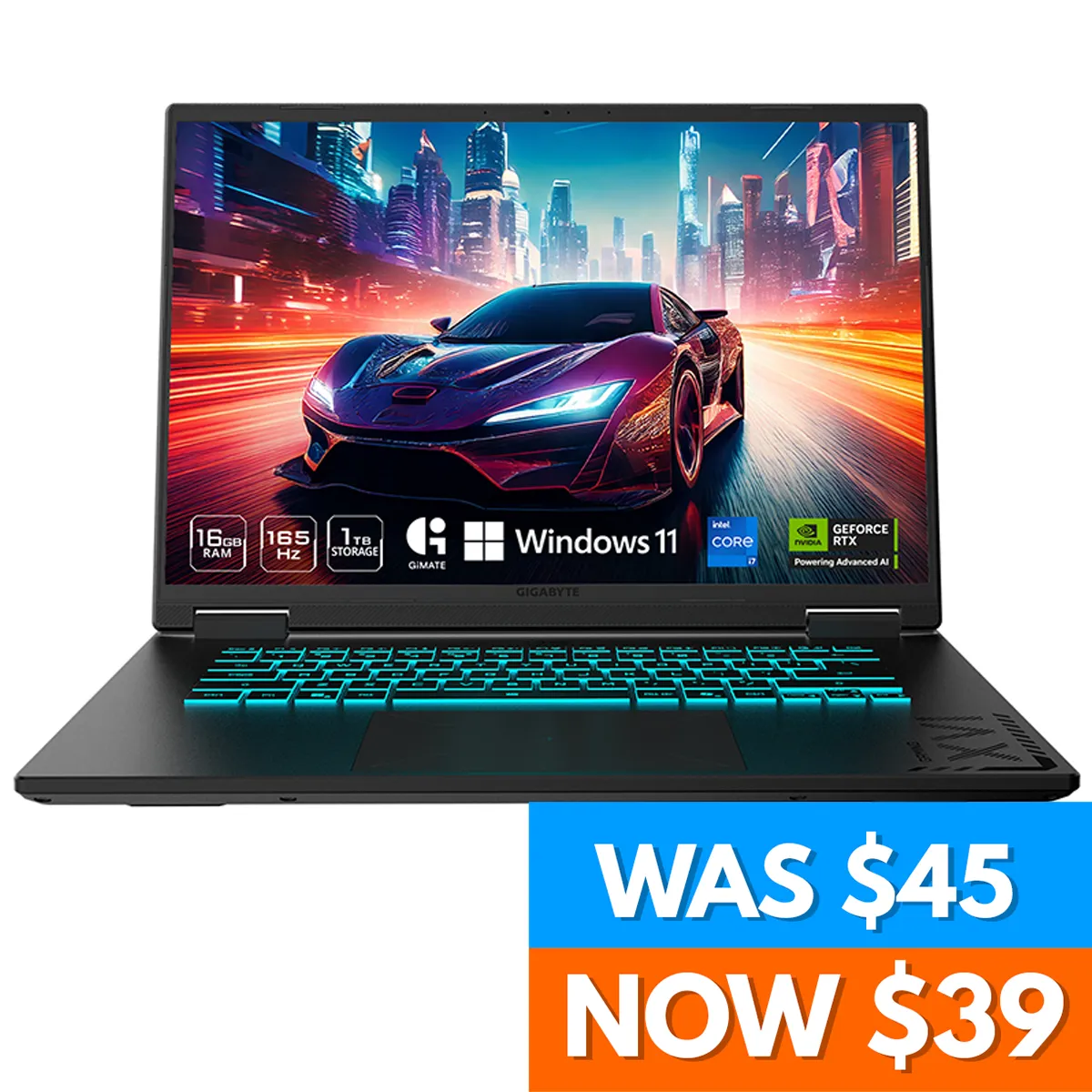 As New Gigabyte A16 RTX5070 Gaming Laptop